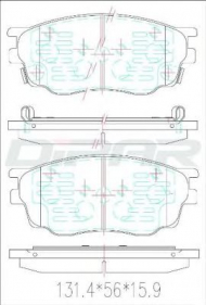 Комплект тормозных колодок DITAS DFB6319