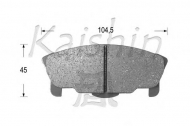 Комплект тормозных колодок KAISHIN D0026