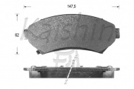 Комплект тормозных колодок KAISHIN D10006