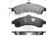 Комплект тормозных колодок KAISHIN D10074