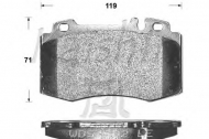 Комплект тормозных колодок KAISHIN D10079