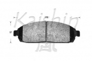 Комплект тормозных колодок KAISHIN D10120