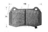 Комплект тормозных колодок KAISHIN D10122
