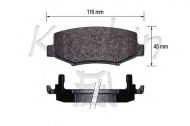 Комплект тормозных колодок KAISHIN D10174