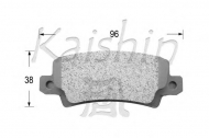Комплект тормозных колодок KAISHIN D2227