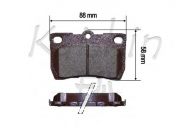 Комплект тормозных колодок KAISHIN D2243
