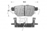 Комплект тормозных колодок KAISHIN D2254