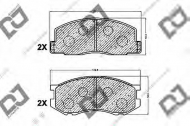 Комплект тормозных колодок DJ PARTS BP1046