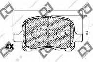 Комплект тормозных колодок DJ PARTS BP1065