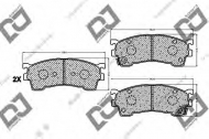 Комплект тормозных колодок DJ PARTS BP1085