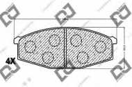 Комплект тормозных колодок DJ PARTS BP1093