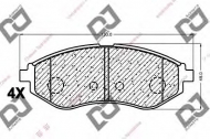 Комплект тормозных колодок DJ PARTS BP1111