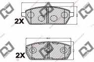 Комплект тормозных колодок DJ PARTS BP1165