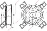 Тормозный барабан DJ PARTS BR1024