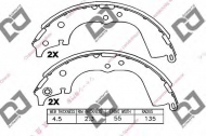 Комлект тормозных накладок DJ PARTS BS1012