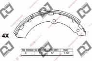 Комлект тормозных накладок DJ PARTS BS1051