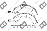 Комлект тормозных накладок DJ PARTS BS1119