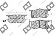 Комплект тормозных колодок DJ PARTS BP1128