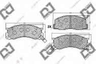 Комплект тормозных колодок DJ PARTS BP1144