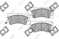 Комплект тормозных колодок DJ PARTS BP1156