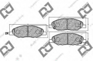 Комплект тормозных колодок DJ PARTS BP1207