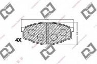 Комплект тормозных колодок DJ PARTS BP1209