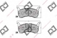 Комплект тормозных колодок DJ PARTS BP1256