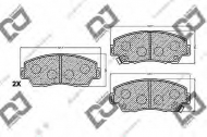 Комплект тормозных колодок DJ PARTS BP1258