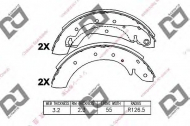 Комлект тормозных накладок DJ PARTS BS1143