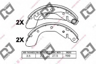 Комлект тормозных накладок DJ PARTS BS1151