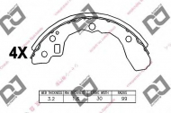 Комлект тормозных накладок DJ PARTS BS1157