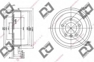 Тормозный барабан DJ PARTS BR1048