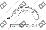 Комлект тормозных накладок DJ PARTS BS1011