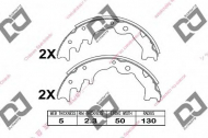Комлект тормозных накладок DJ PARTS BS1032