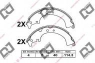 Комлект тормозных накладок DJ PARTS BS1043