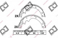 Комлект тормозных накладок DJ PARTS BS1097