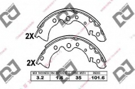 Комлект тормозных накладок DJ PARTS BS1110