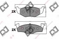 Комплект тормозных колодок DJ PARTS BP1268