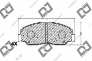 Комплект тормозных колодок DJ PARTS BP1367