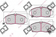Комплект тормозных колодок DJ PARTS BP1760
