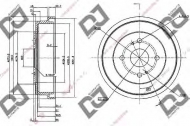 Тормозный барабан DJ PARTS BR1077