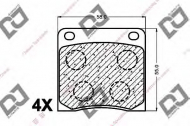 Комплект тормозных колодок DJ PARTS BP1442