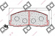 Комплект тормозных колодок DJ PARTS BP1782