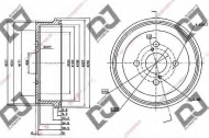 Тормозный барабан DJ PARTS BR1082