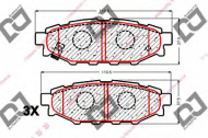 Комплект тормозных колодок DJ PARTS BP1841