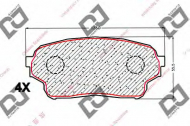 Комплект тормозных колодок DJ PARTS BP1849
