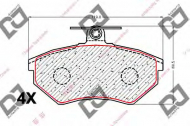 Комплект тормозных колодок DJ PARTS BP1862