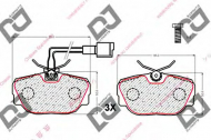 Комплект тормозных колодок DJ PARTS BP1882
