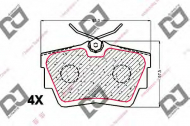 Комплект тормозных колодок DJ PARTS BP1518