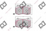 Комплект тормозных колодок DJ PARTS BP1528